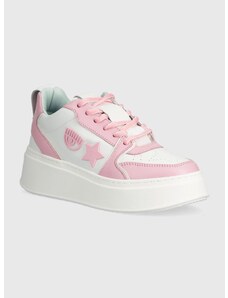 Kožne tenisice Chiara Ferragni Sneakers School boja: ružičasta, CF3217_012