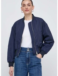 Bomber jakna Marella za žene, boja: tamno plava, za prijelazno razdoblje, oversize