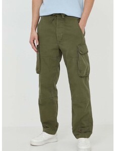 Pamučne hlače Polo Ralph Lauren boja: zelena, cargo kroj