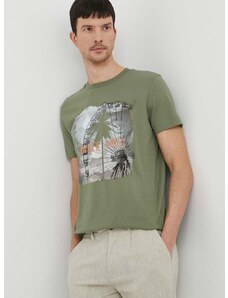 Pamučna majica Joop! za muškarce, boja: zelena, s tiskom