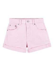 Dječje traper kratke hlače Levi's boja: ružičasta, bez uzorka, podesivi struk