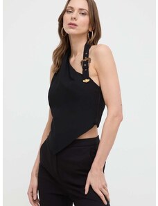 Bluza Versace Jeans Couture za žene, boja: crna, bez uzorka