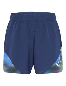 EA7 Emporio Armani Sportske hlače mornarsko plava / pastelno zelena / roza / bijela