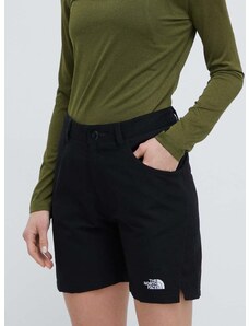 Kratke outdoor hlače The North Face Horizon boja: crna, bez uzorka, visoki struk, NF0A8251JK31