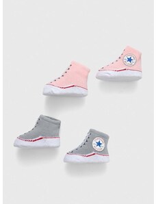 Čarapice za bebe Converse 2-pack boja: ružičasta