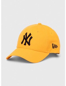Pamučna kapa sa šiltom New Era boja: narančasta, s aplikacijom, NEW YORK YANKEES