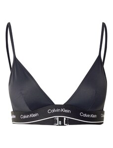 Calvin Klein Swimwear Bikini gornji dio 'Meta Legacy' crna / bijela