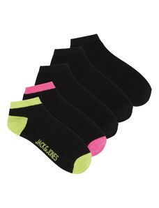 JACK & JONES Čarape 'CONTRA' svijetlozelena / ružičasta / crna
