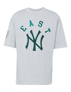 NEW ERA Majica 'MLB TEAM' siva melange / smaragdno zelena