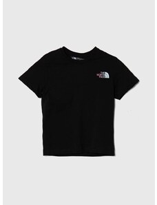 Dječja pamučna majica kratkih rukava The North Face RELAXED GRAPHIC TEE 2 boja: crna