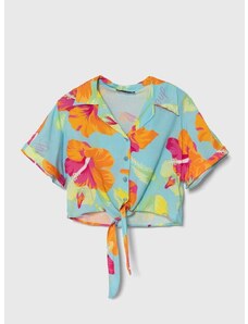 Dječja košulja Pinko Up boja: tirkizna