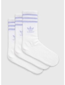 Čarape adidas Originals 3-pack boja: bijela, IW9268