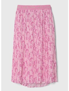 Dječja suknja Michael Kors boja: ružičasta, midi, širi se prema dolje