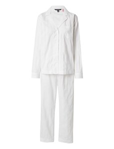 Lauren Ralph Lauren Pidžama prljavo bijela / bijela