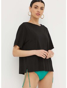 Bluza Max Mara Beachwear za žene, boja: crna, bez uzorka