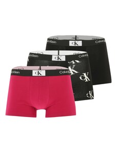 Calvin Klein Underwear Bokserice roza / crna / bijela