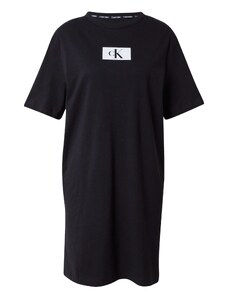 Calvin Klein Underwear Spavaćica košulja crna / bijela