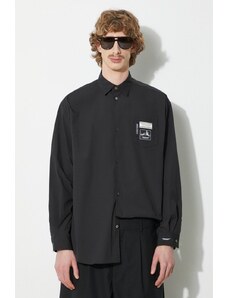 Košulja Undercover Shirt za muškarce, boja: crna, relaxed, s klasičnim ovratnikom, UC1D4404