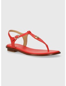 Kožne sandale MICHAEL Michael Kors Mallory za žene, boja: crvena, 40S1MAFA2L