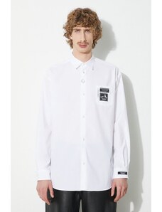 Košulja Undercover Shirt za muškarce, boja: bijela, relaxed, s klasičnim ovratnikom, UC1D4404