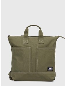 Pamučni ruksak Vans boja: zelena, veliki, bez uzorka