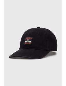 Pamučna kapa sa šiltom Carhartt WIP Field Cap boja: crna, s aplikacijom, I033216.89XX