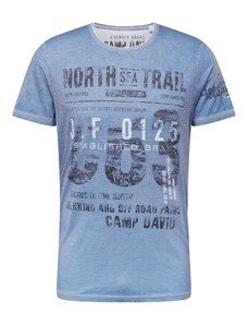 CAMP DAVID Majica 'North Sea Trail' mornarsko plava / plavi traper / bijela