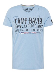 CAMP DAVID Majica 'North Sea Trail' plava / svijetloplava / crvena / crna