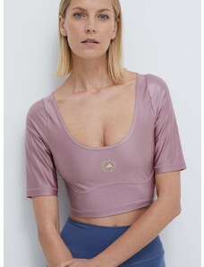 Majica kratkih rukava adidas by Stella McCartney za žene, boja: ružičasta, IN3652