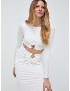Majica dugih rukava Bardot za žene, boja: bijela