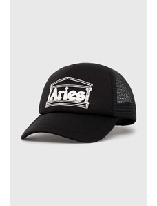 Kapa sa šiltom Aries Temple Trucker Cap boja: crna, s aplikacijom, SUAR90003