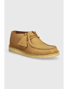 Cipele od nubuk kože Clarks Originals Desert Nomad boja: smeđa, 26176543
