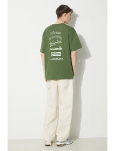 Majica kratkih rukava Columbia Burnt Lake za muškarce, boja: zelena, s tiskom, 2071711
