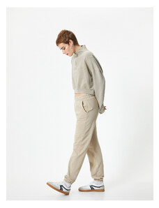 Koton Jogger Sweatpants Pocket Faded Effect Comfort Fit Cotton