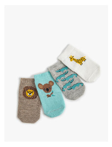Koton 4-Pack Animal Patterned Cotton Socks