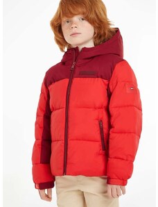 Dječja jakna Tommy Hilfiger boja: crvena
