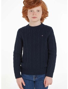 Dječji džemper Tommy Hilfiger boja: crna