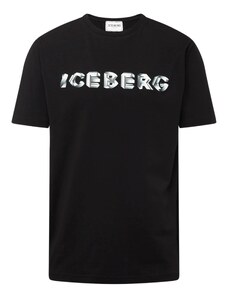 ICEBERG Majica siva / crna / bijela