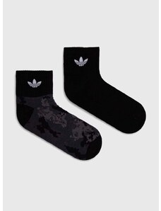 Čarape adidas Originals 2-pack boja: crna, IU0186