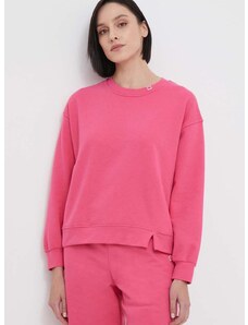 Dukserica United Colors of Benetton za žene, boja: ružičasta, bez uzorka