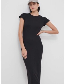 Haljina Calvin Klein boja: crna, midi, uska