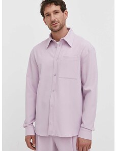 Košulja Won Hundred za muškarce, boja: ružičasta, regular, s klasičnim ovratnikom