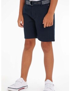 Dječje kratke hlače Tommy Hilfiger boja: tamno plava, podesivi struk