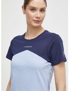 Majica kratkih rukava LA Sportiva Roof za žene, boja: tamno plava, G16645643