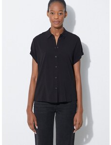 Košulja Samsoe Samsoe za žene, boja: crna, regular, s klasičnim ovratnikom