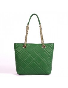 Luksuzna Talijanska torba od prave kože VERA ITALY "Zatena", boja zelena, 30x30-37cm
