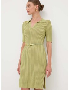 Haljina Elisabetta Franchi boja: zelena, mini, širi se prema dolje, AM60R41E2