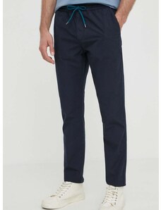 Pamučne hlače PS Paul Smith boja: tamno plava, uski kroj