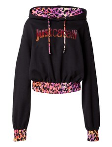 Just Cavalli Sweater majica '76PW309' svijetložuta / ljubičasta / roza / crna