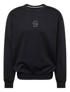BOSS Sweater majica 'Soleri 10' siva / crna